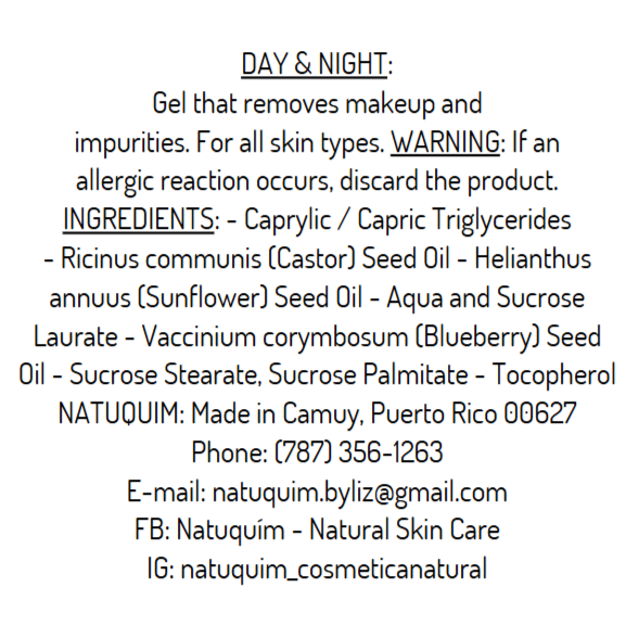 Gel Makeup Remover and Cleanser