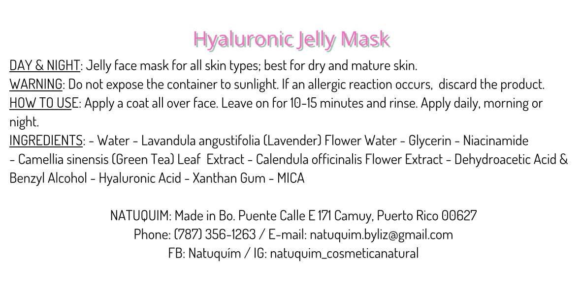 Jelly Face Mask