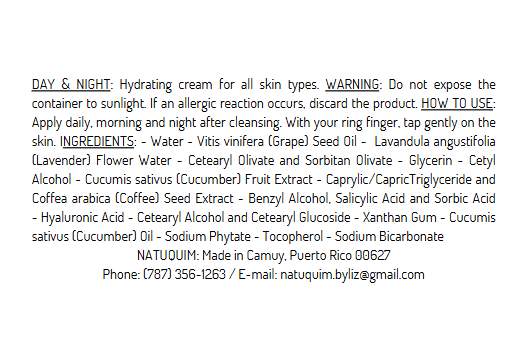 Hydrating Eye Cream (Cucumber &amp; Coffee)