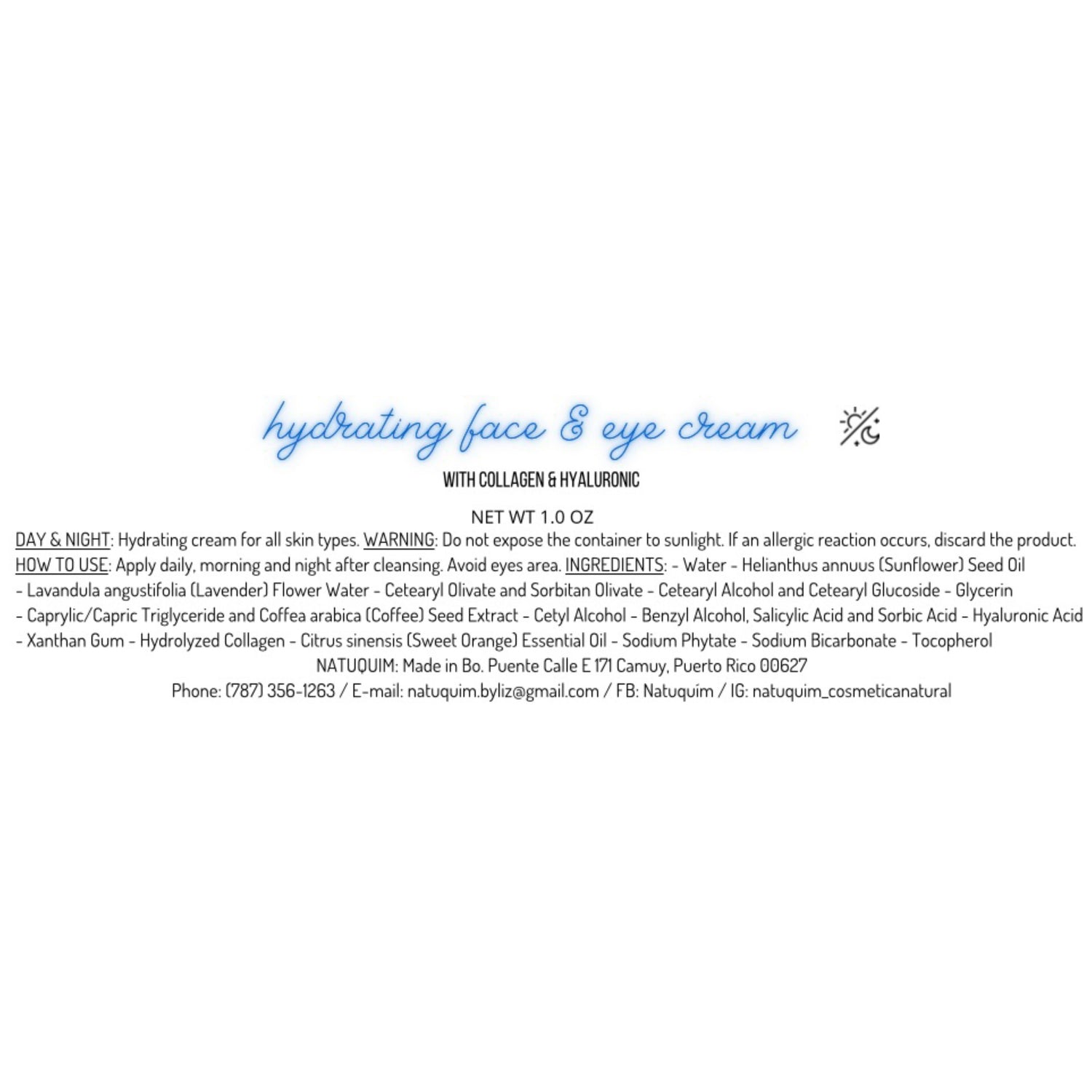 Hydrating Face &amp; Eye Cream (For Him)