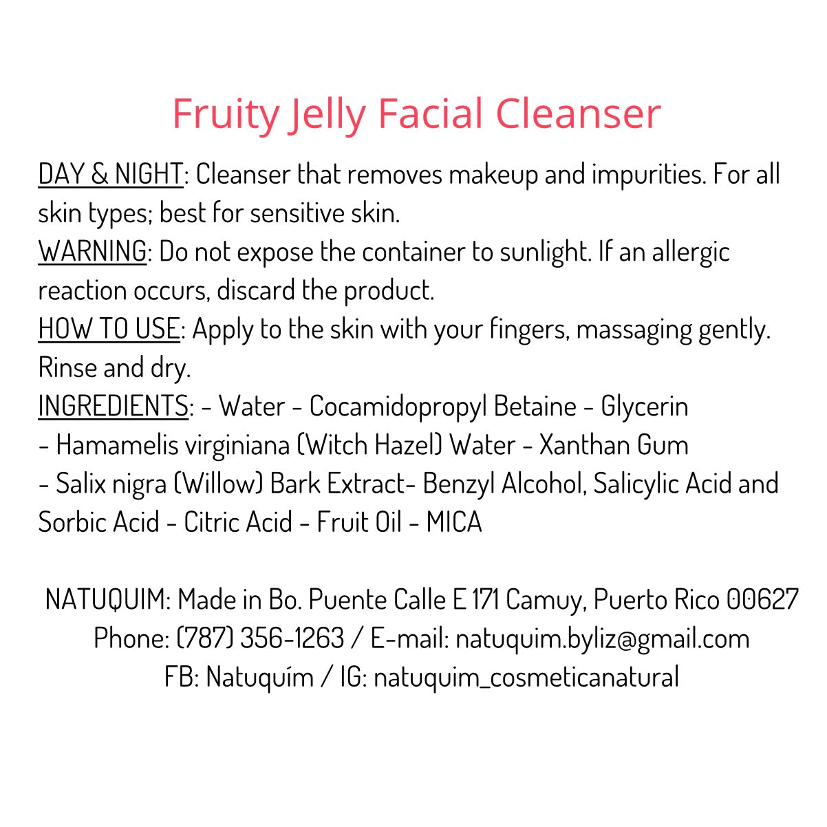 Jelly Facial Cleanser