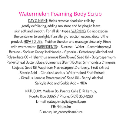 Foaming Body Scrubs