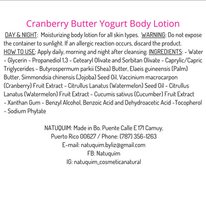 Yogurt Body Lotion
