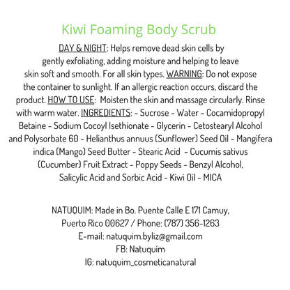 Foaming Body Scrubs