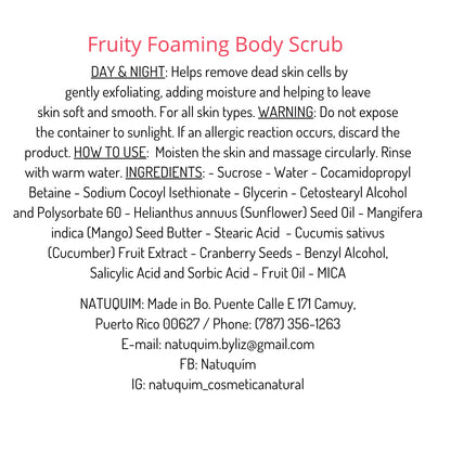 Foaming Body Scrubs