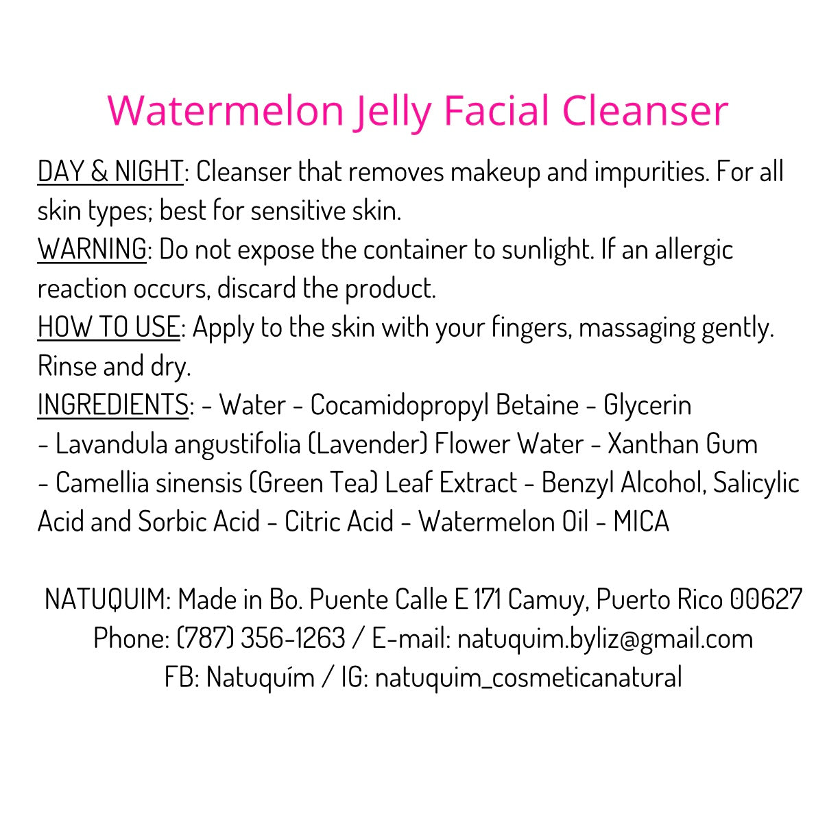 Jelly Facial Cleanser